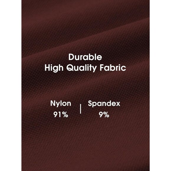 Seamless Scrunch Butt Leggings - Squat Proof Gym Yoga Pants Brown - Picture 6 of 6